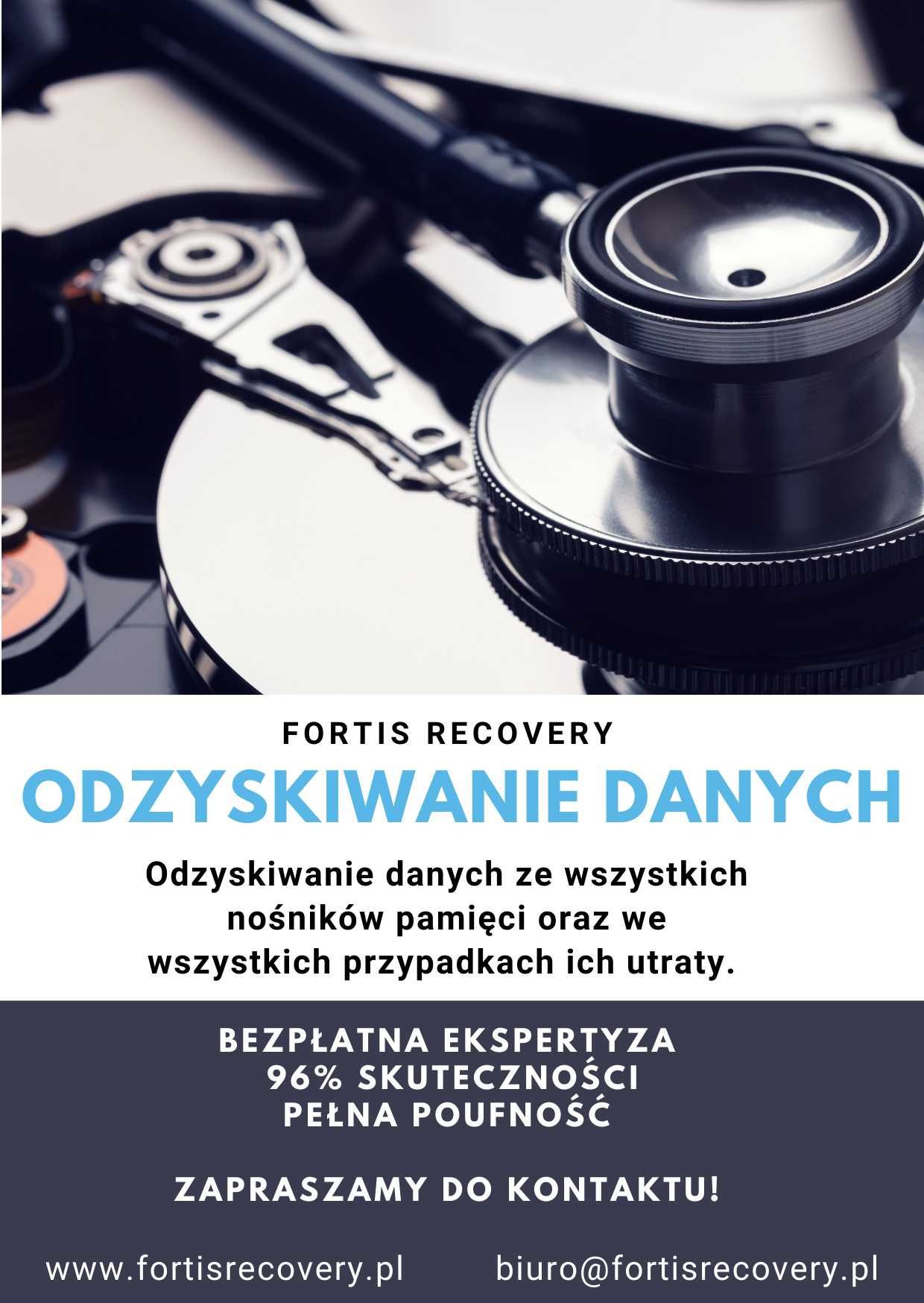 Odzyskiwanie danych z dysku twardego HDD oraz dysku SSD