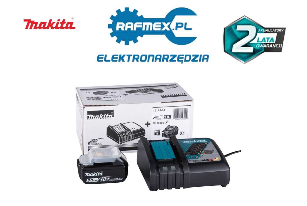 Makita Zestaw Zasilający  18V LXT DC18RC i BL1830B 3,0Ah
