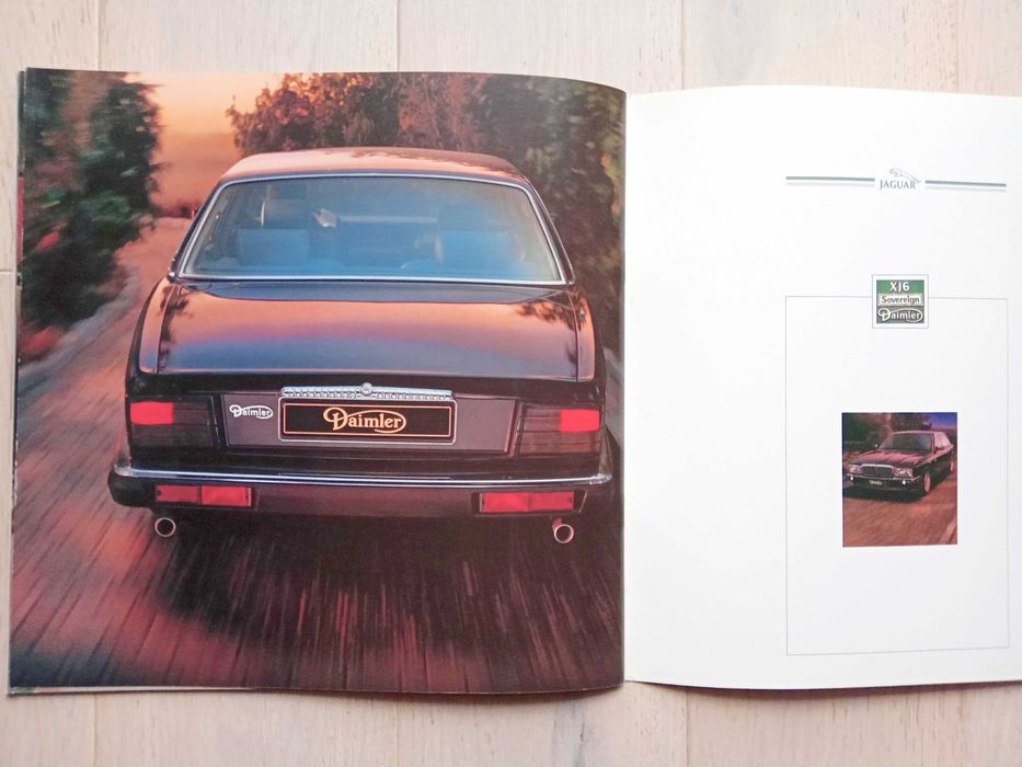 Jaguar 1987 - XJ6 SOVEREIGN DAIMLER silniki 3.6 - prospekt 46 str. BDB