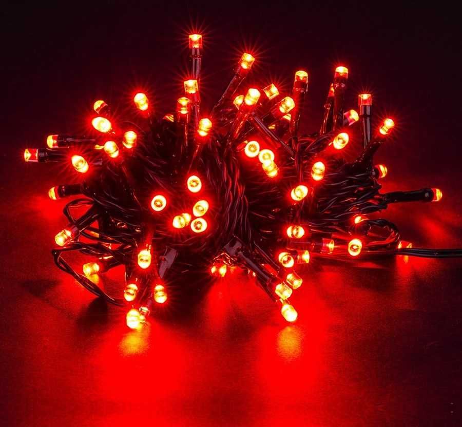 Lampki Choinkowe typu led CZERWONE 300szt 22m 8 trybów! Wrocław