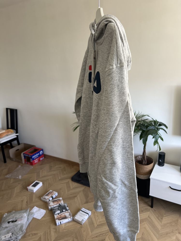 Nowa Szara Bluza Fila z kapturem rozmiar XS
