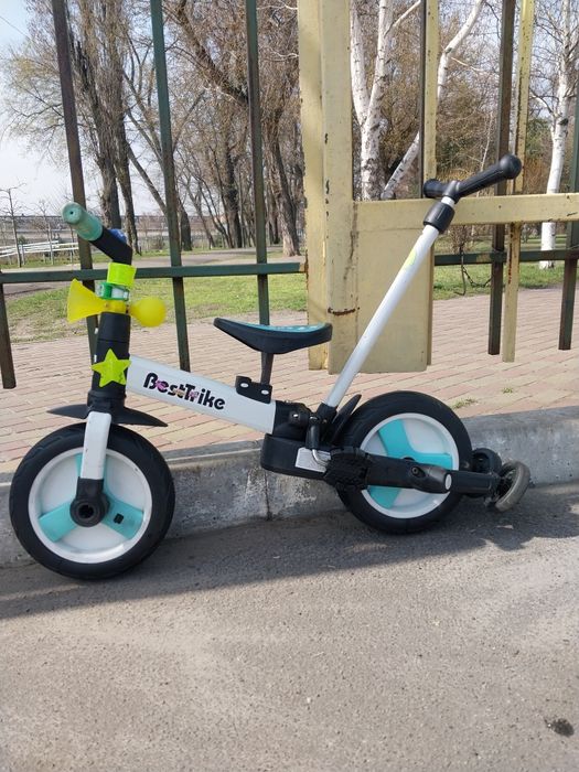 Продам біговел-велосипед з батьківською ручкою