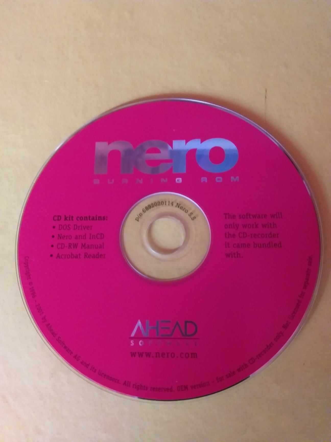 Software Nero 5 Burning Rom