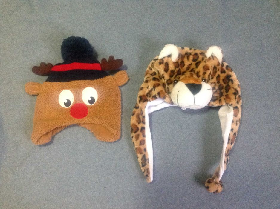 шапка Новогодняя Тигр Ослик Дракон Жабка Пони Пилот Олень Снеговик