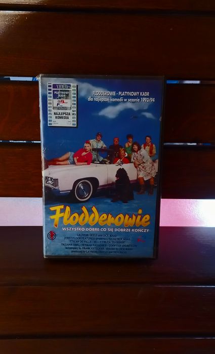 Kasety vhs oryginalne wideo.  Flodderowie VHS.  Bdb stan