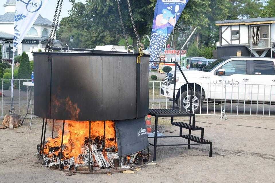 Ogromny gar gotowanie atrakcja na imprezy piknik plener Szczecin