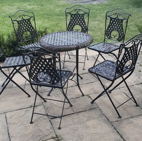 Komplet mebli ogrodowych 6  krzeseł stół