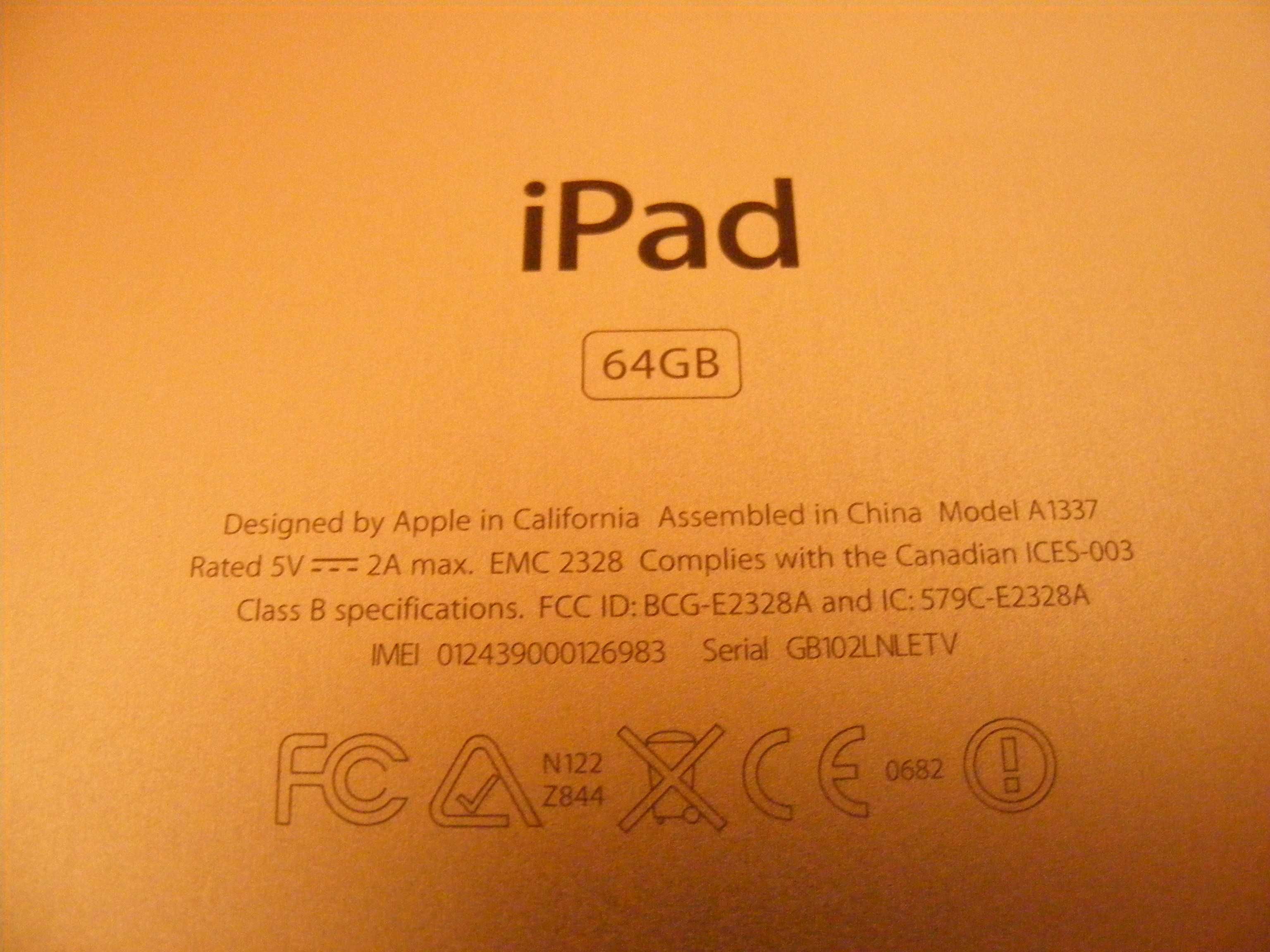 Ipad A1337 64GB Tablet