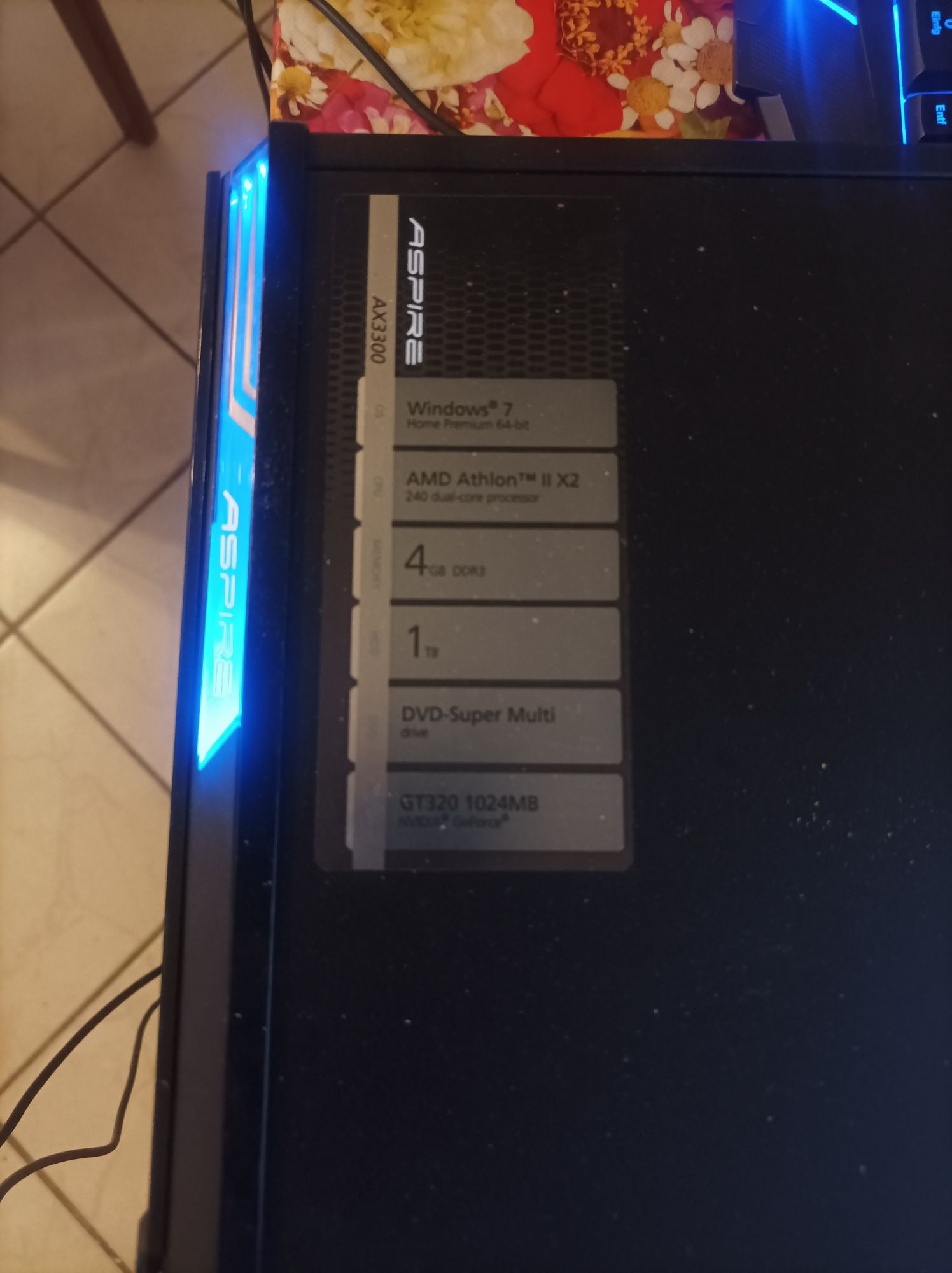 Komputer Acer Aspire AX3300 plus klawiatura,mysz