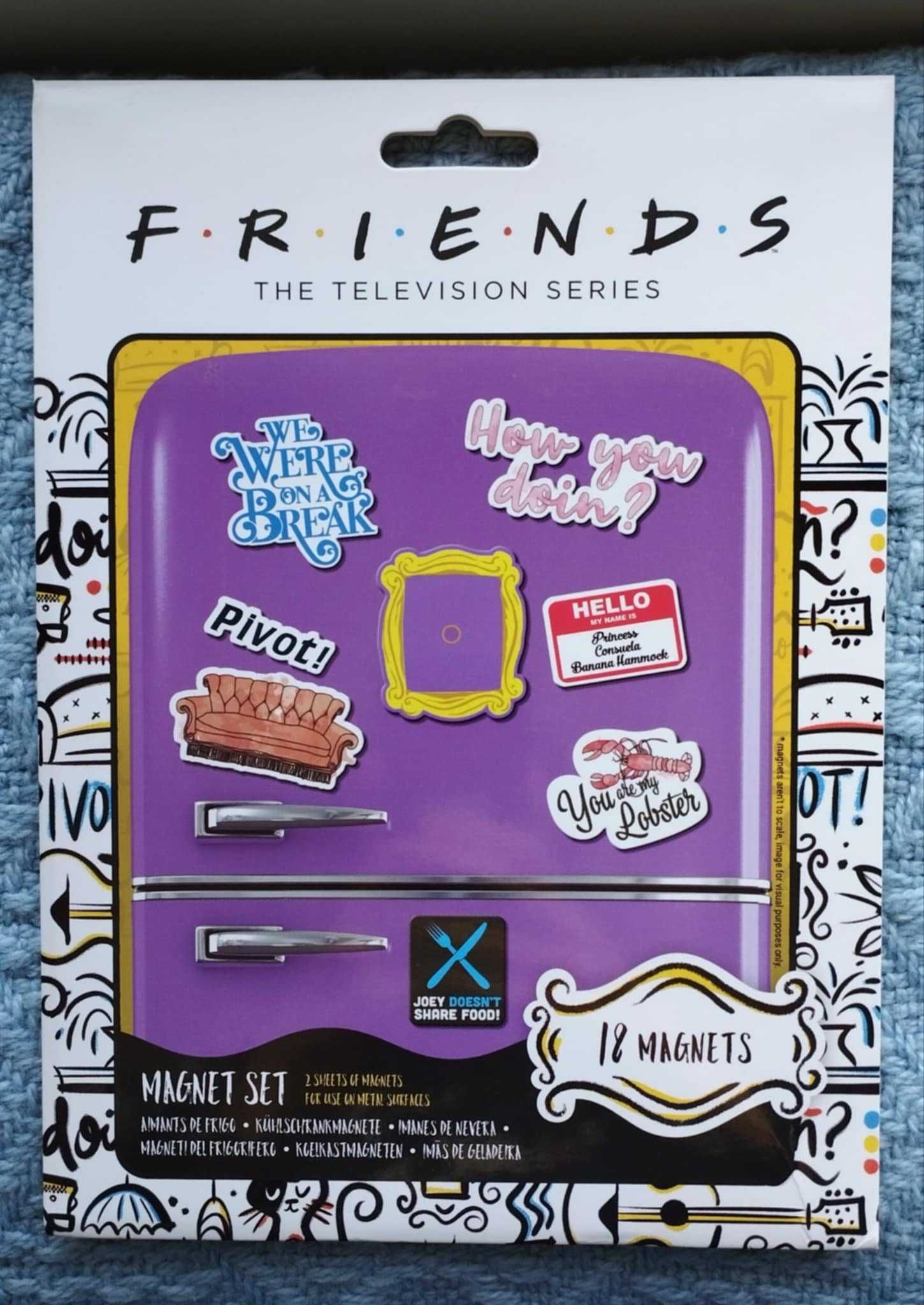 Zestaw magnesów na lodówkę  - "Friends"/"Przyjaciele" - 18 sztuk