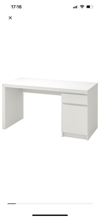 Biurko ikea białe