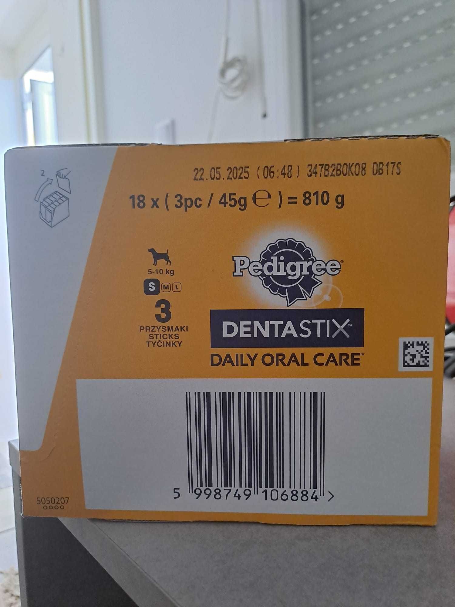 Snack Pedegree Dentastix Cão Pequeno 5-10kg, caixa com 54 unidades