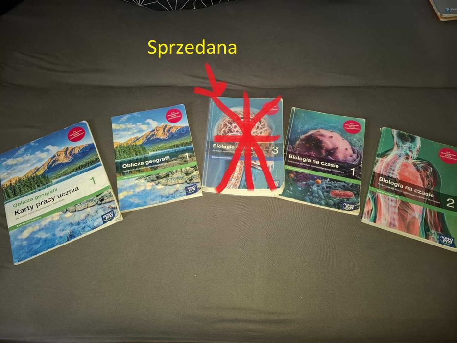 Podręczniki i ćwiczenia do liceum i technikum 1,2,3 klasa czytaj opis.