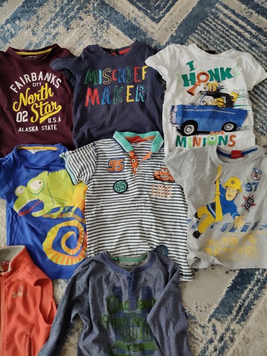 Zestaw 13 szt ubranek dla chłopca rozm 2-3 latka
