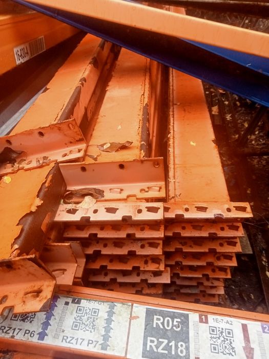 Regały paletowe wandalex 11,5m długi 2,25m wysoki 2szt 3x1200kg paleta