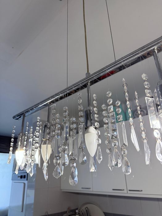 Candeeiro com cristais