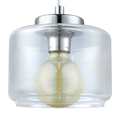 Lampa sufitowa wisząca Eglo Brixham przeźroczysty klosz