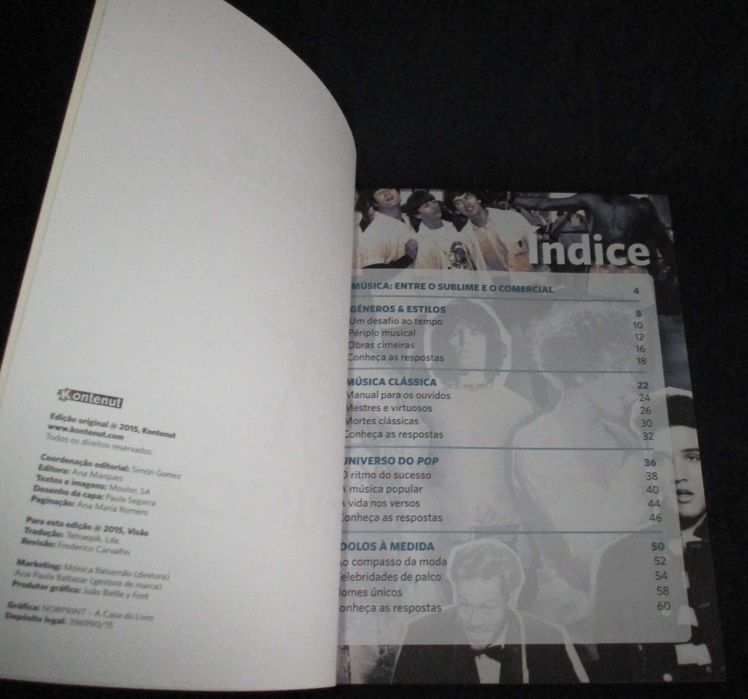 Livro Música Exercícios visuais infografias perguntas e respostas
