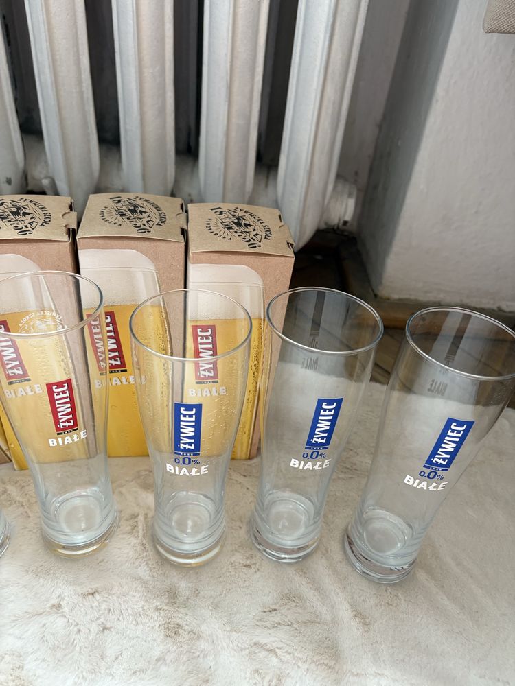 Komplet szklanek do piwa Żywiec Białe 0,3 l - 13 sztuk