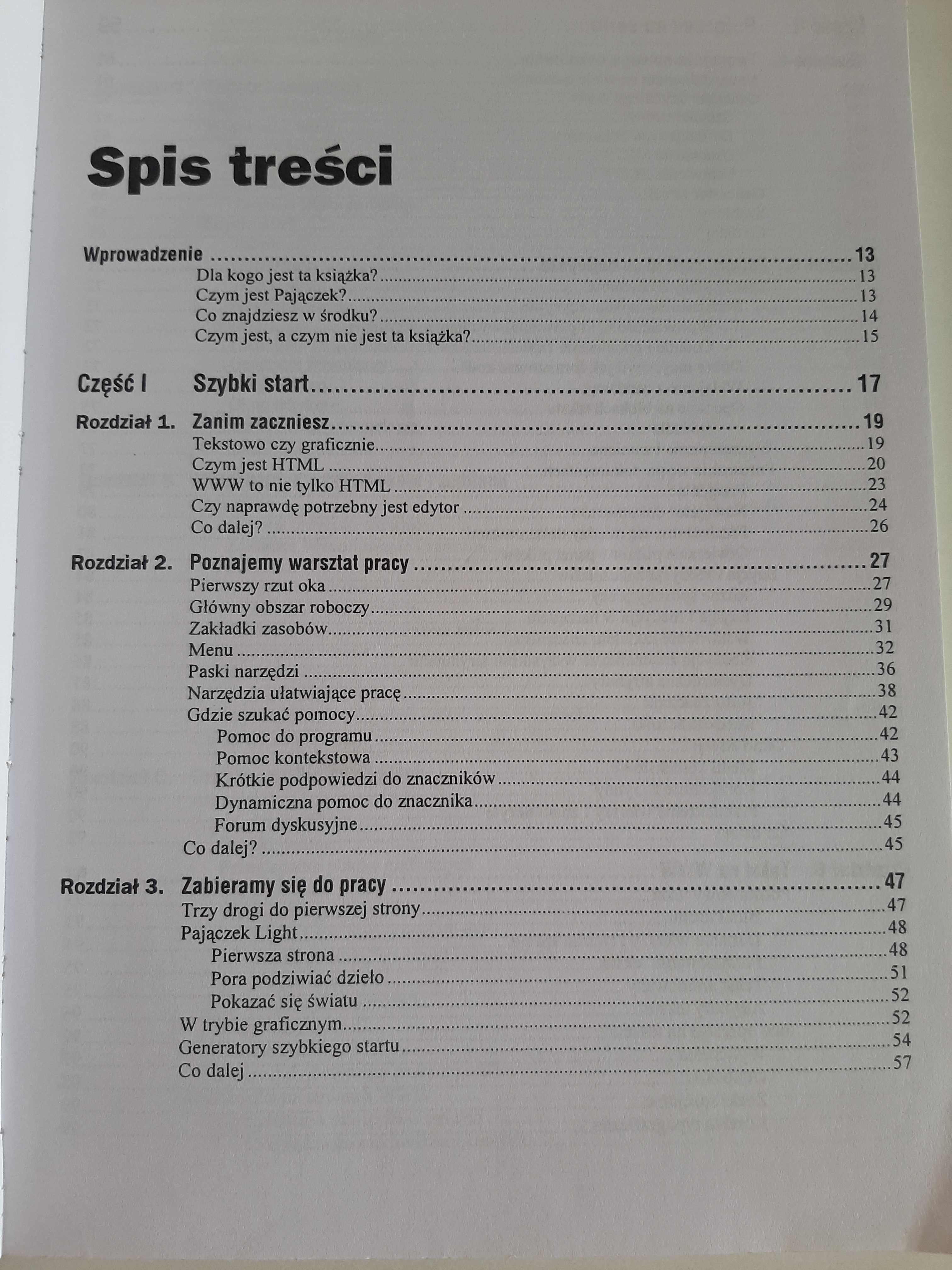 Pajączek. Najlepszy polski edytor stron w.w.w.