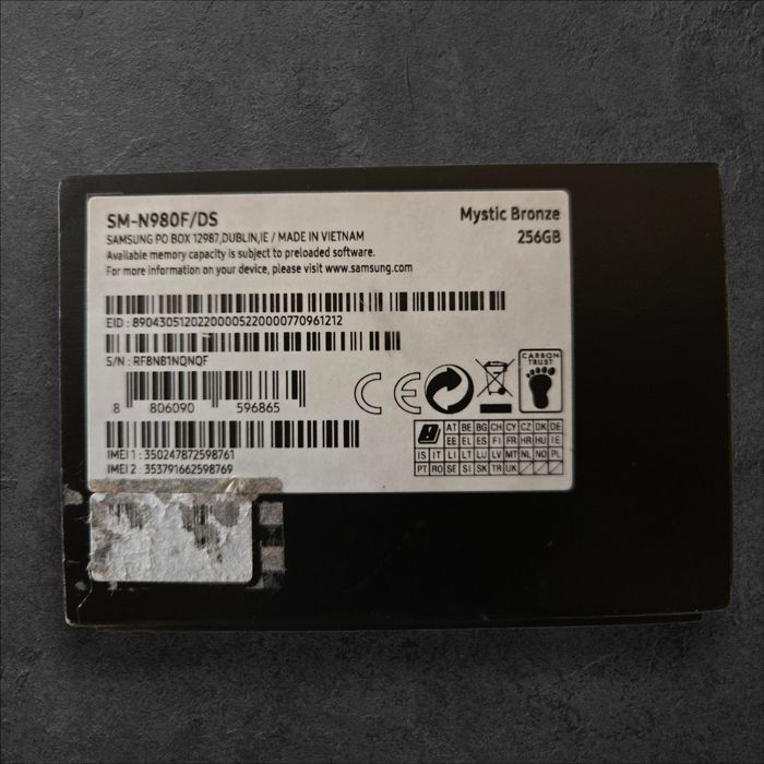 Samsung Galaxy Note 20.