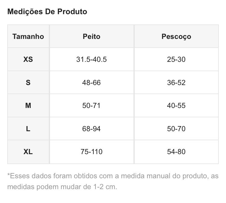 Arnês novo para cão Tamanho L