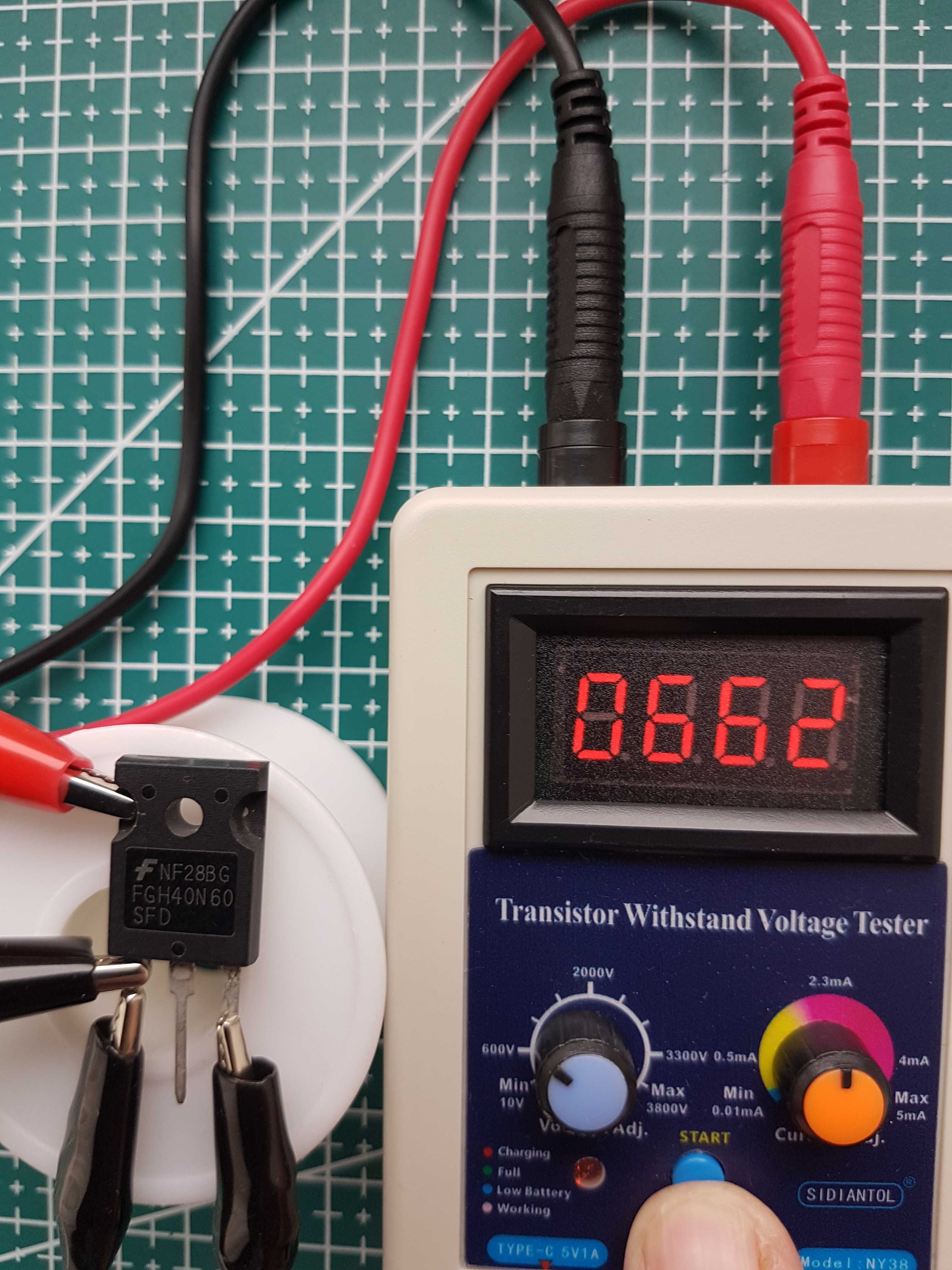 Цифровой тестер напряжения IGBT транзисторов.