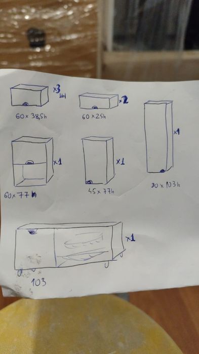 Kuchnia z frontami zielona butelka ( 2x kosze CARGO )