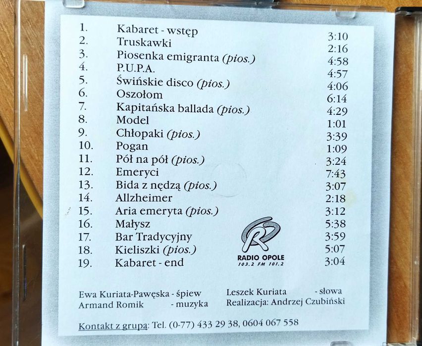 Płyta CD Kabaret Rżysko 103,2 FM