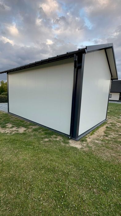 Garaż Na Gotowo Konstrukcja Płyty Warstwowe 5x7x4m 35m2 PRODUCENT