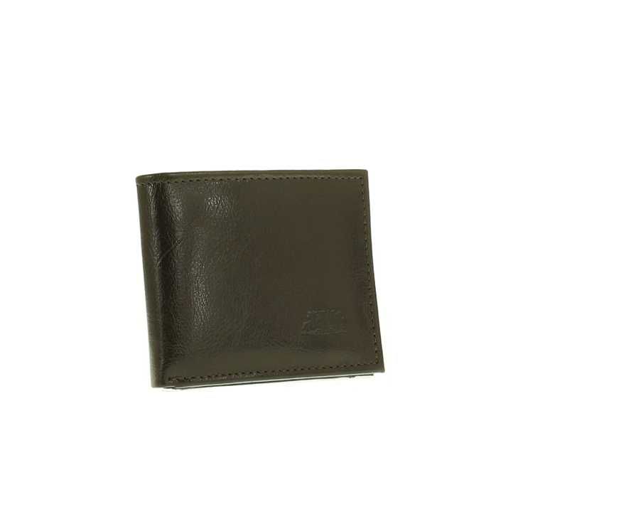Banknotówka bilonówka pojemny mały portfel męski brązowy skóra 100% PL