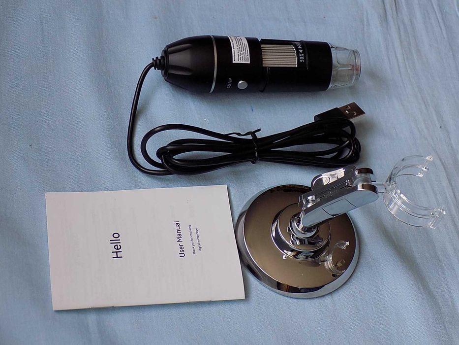 Przenośny ręczny mikroskop cyfrowy - USB -przybliżenie 1600 x 2 MP APP