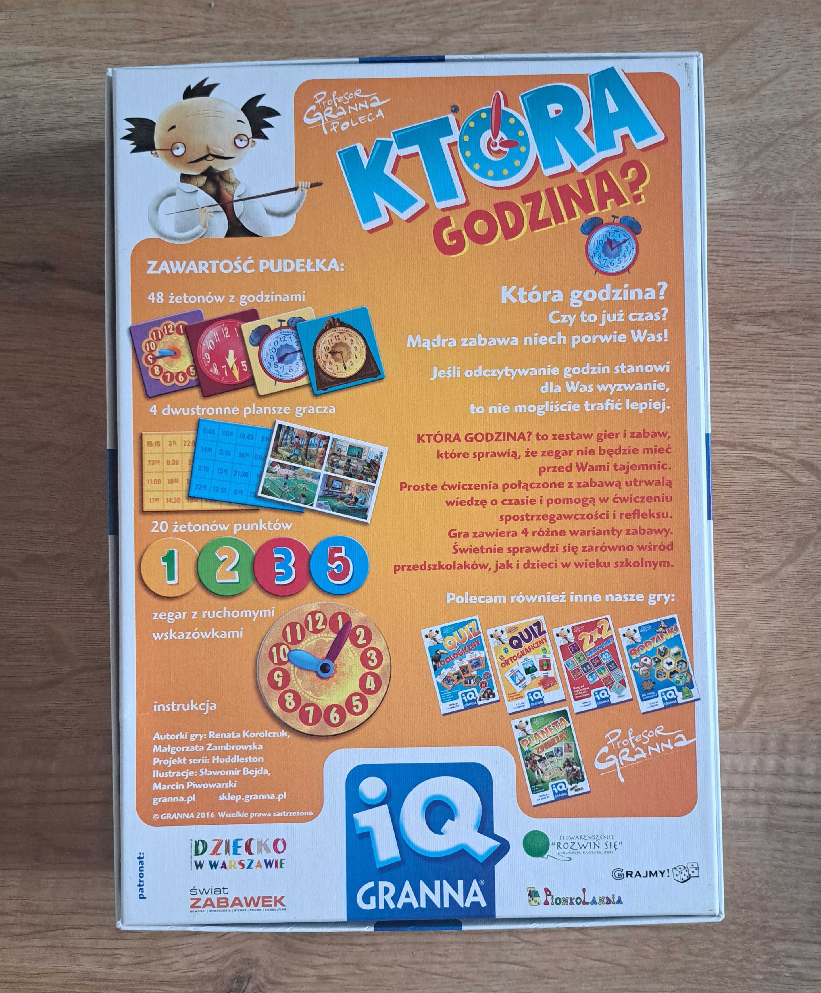 Gra planszowa ,,Która godzina?'