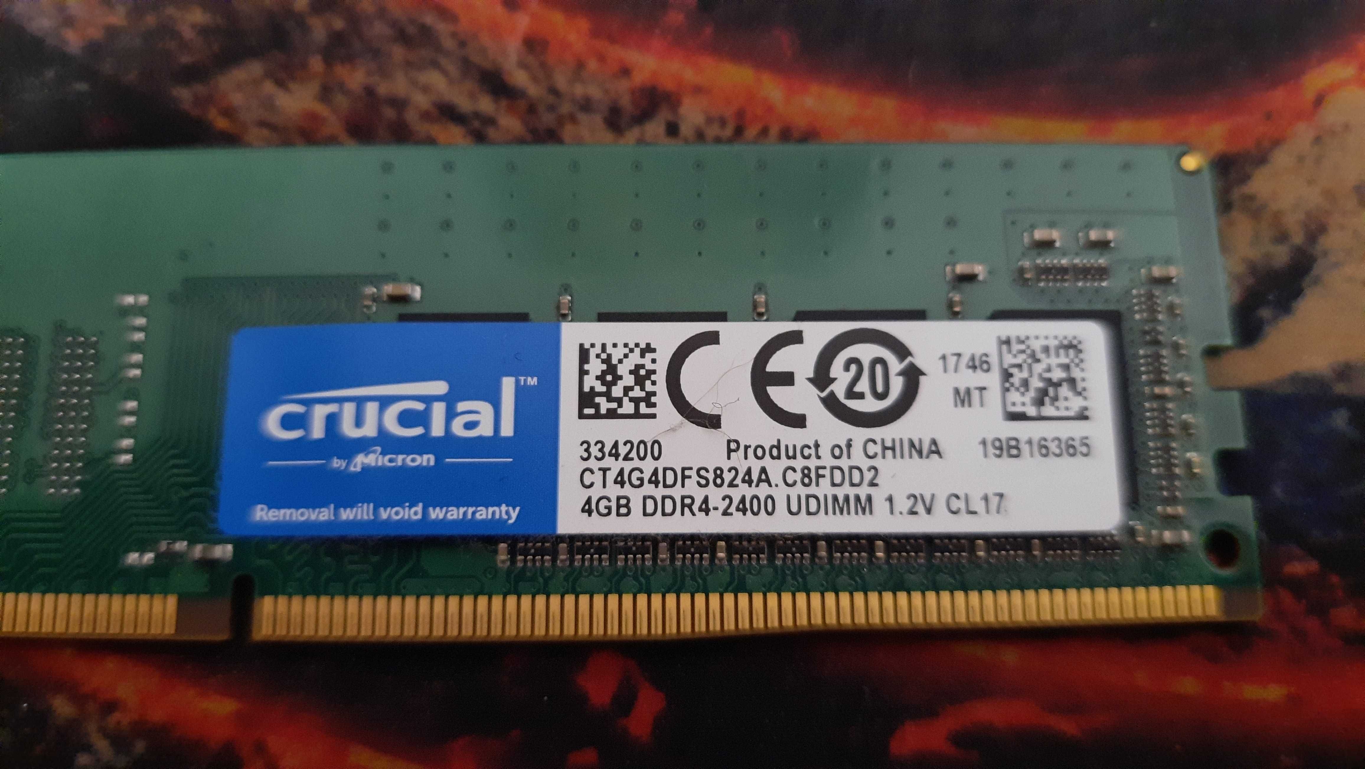Память RAM Micron Crucial 8Gb (4+4) DDR4-2400