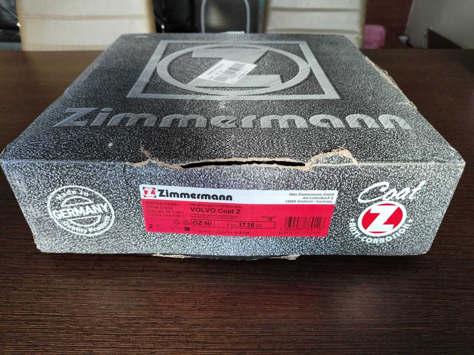 Discos Travão ZIMMERMANN Coat Z - Eixo Frontal Volvo