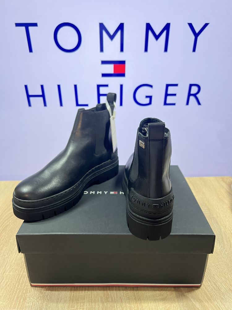 Шкіряне взуття черевики Tommy Hilfiger жіночі