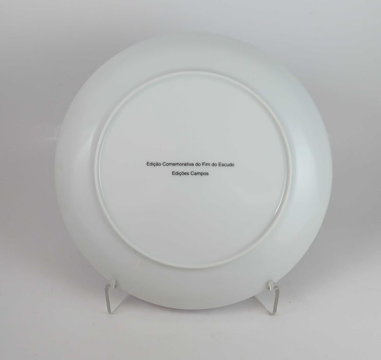Prato Edição Comemorativa do Fim do Escudo (fabrico Vista Alegre)