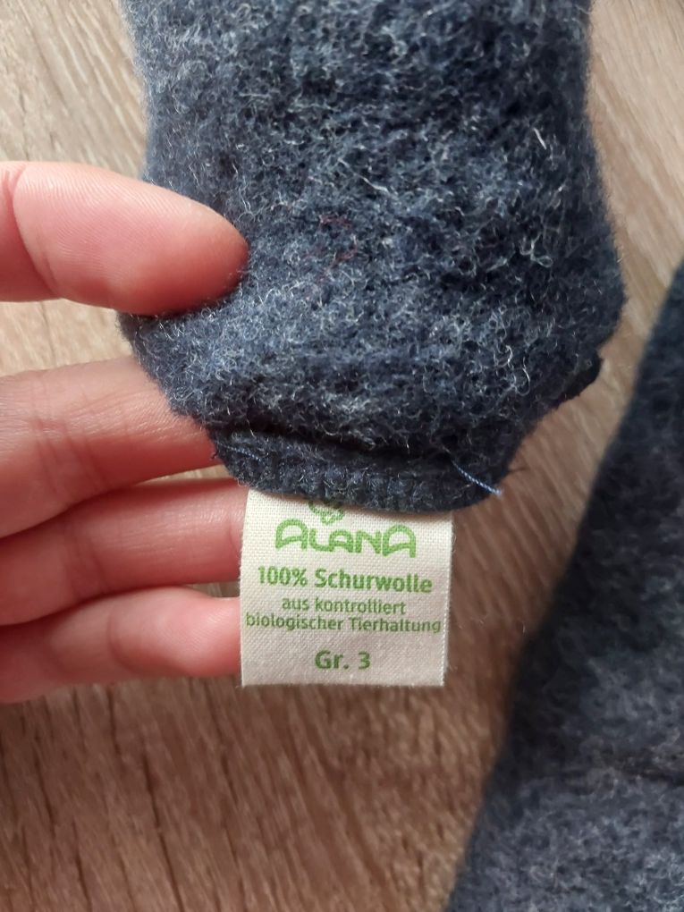 Czapka i rękawiczki wełniane dla dziecka Pure wool