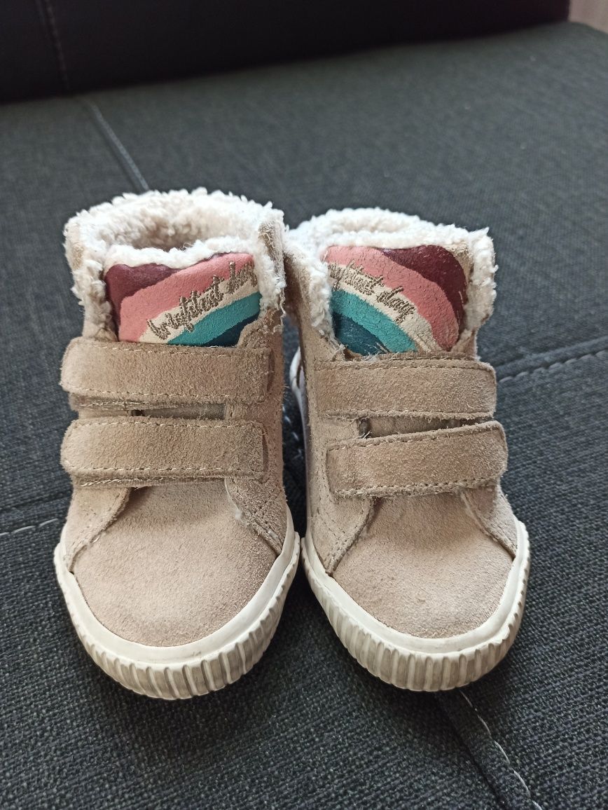 Buty buciki zamsz ocieplane rozm. 20 Zara Baby