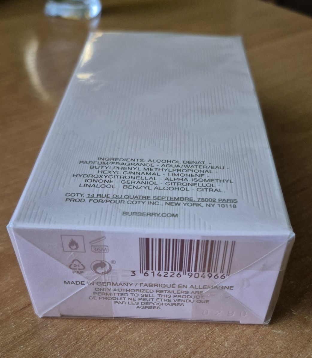 Burberry Brit Sheer woda toaletowa 100ml nowa
