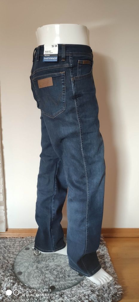 Wrangler Texas Straight Electric Rodeo męskie jeansy rozm 35/34