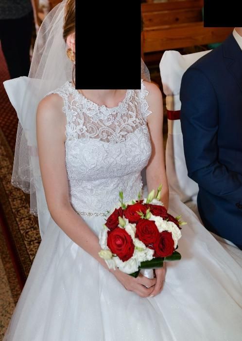 Piękna Suknia Sukienka Ślubna Emmi Mariage Exclusive Ofelia 34 XS