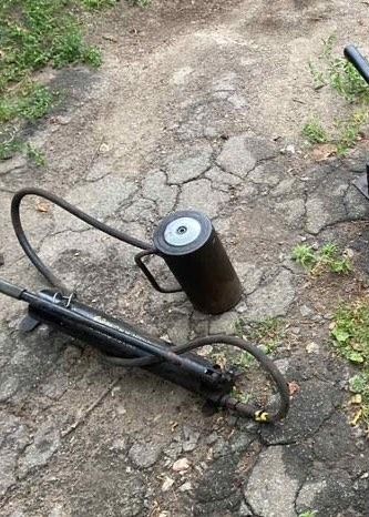 Домкрат technoforce 30 тон гідравлічний з насосом гідравлічним