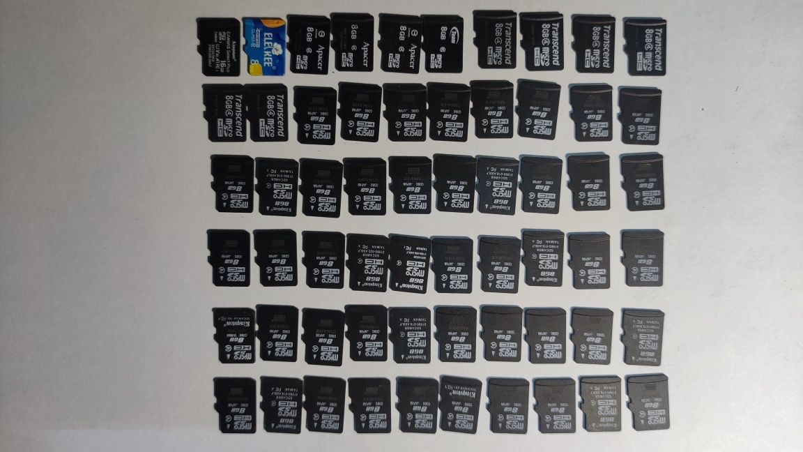 Карта microSD 8GB - 10шт