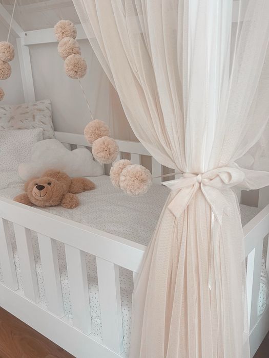 Cama Montessori Kit Bebé Criança - Dossel Especial - com colchão NOVO