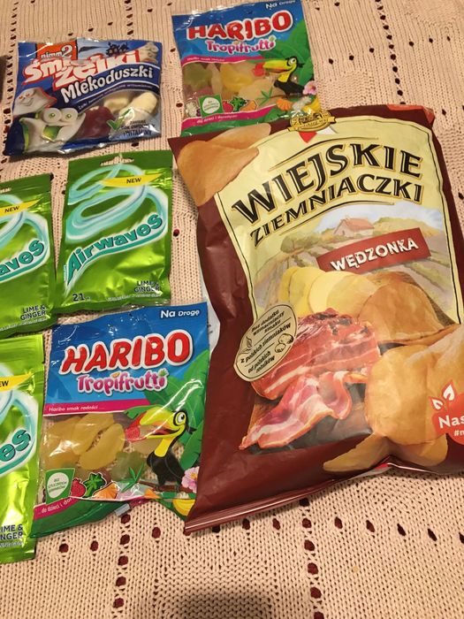 Zestaw słodyczy i przekąsek  Haribo Wawel Airwaves