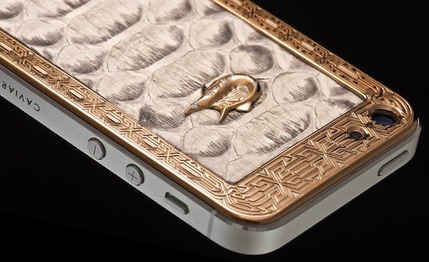 Iphone 5S  CAVIAR Anaconda Diamante Bianco