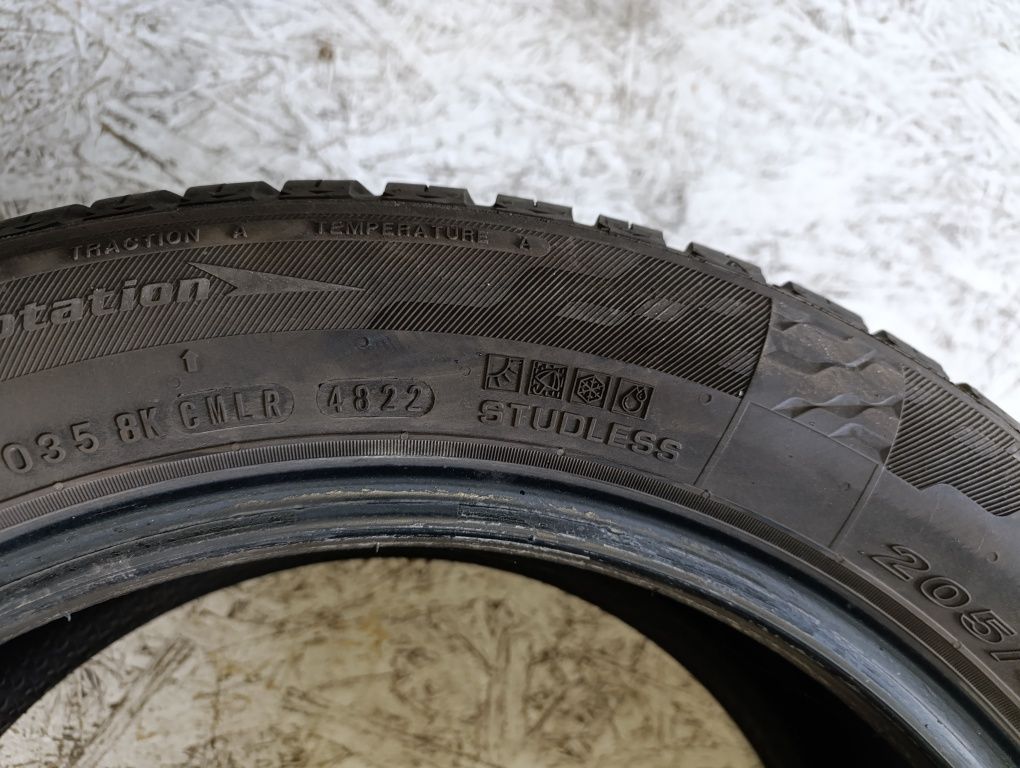 2 opony wielosezonowe Nexen 205/55 16, 5 i 6mm bieżnika Możliwy montaż