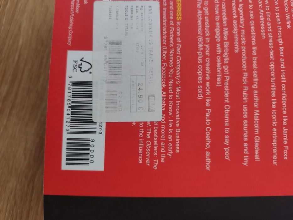 Livro tools of Titans de Tim ferriss
