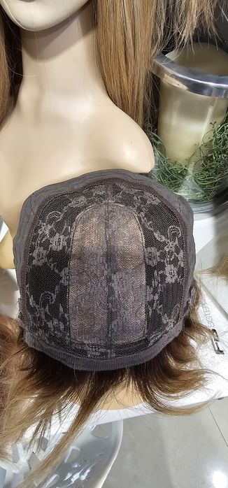 Peruka z włosów naturalnych blond